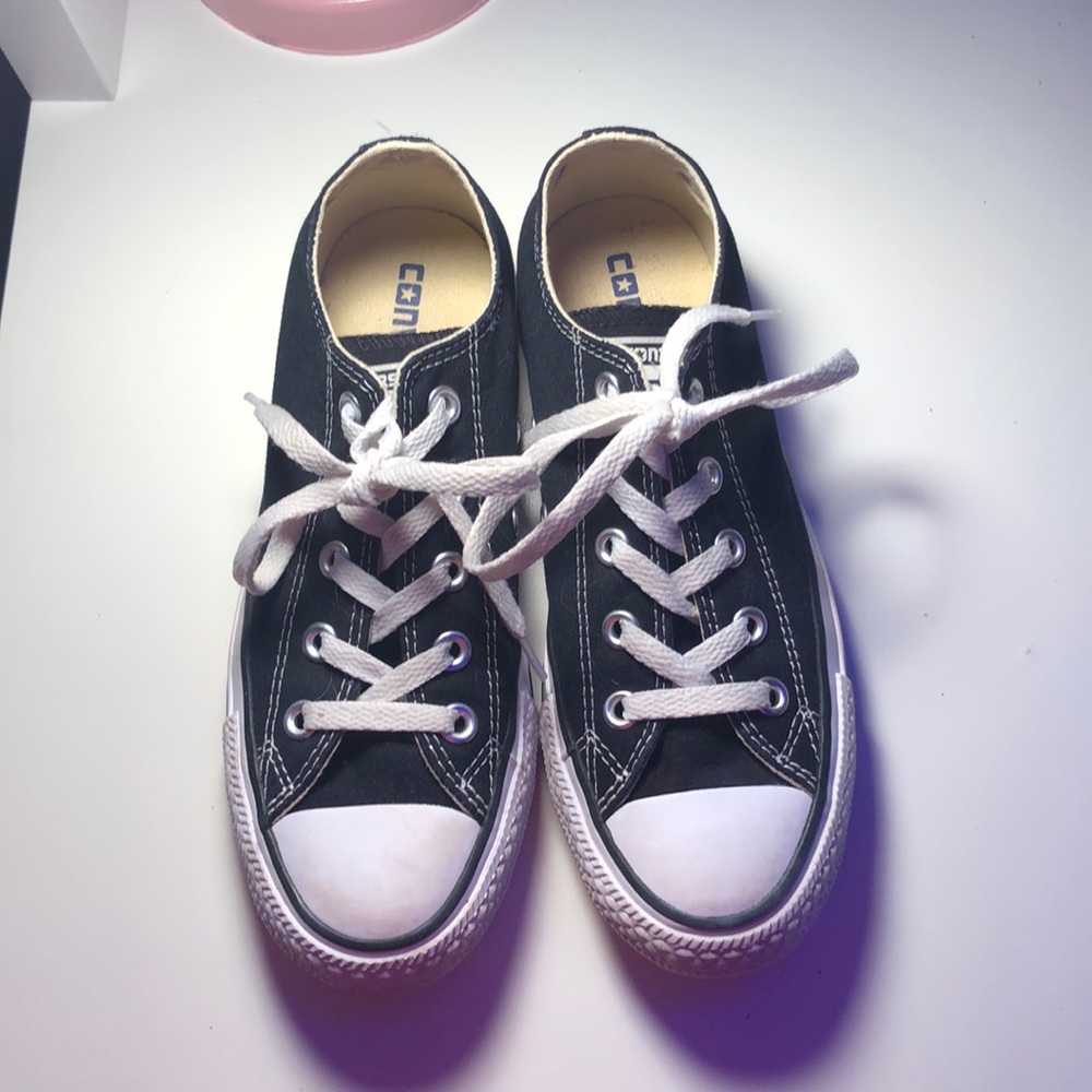 Black and white converse